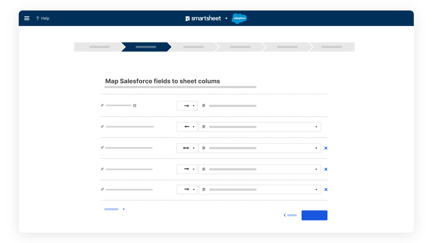 Smartsheet Salesforce connector